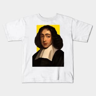 Enlightenment philosopher Baruch Spinoza illustration Kids T-Shirt